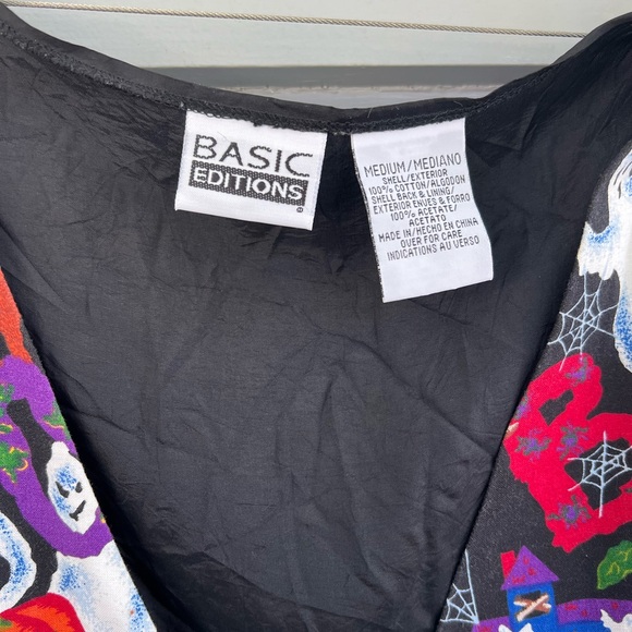 Basic Editions Womens Medium Halloween Vest-retro - Picture 4 of 6